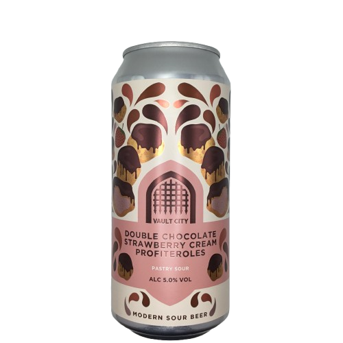 Double Chocolate Strawberry Cream Profiteroles