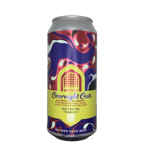 Overnight Oats (Raspberry, Blueberry, Pomegranate, Chocolate Chips, Maple Syrup & Coffee)